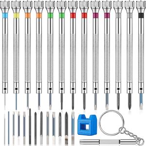 Schroevendraaier 13Pcs 0.62.0mm Mini MultiFunction Magnetic Precision Screwdriver Set For Watch Eyeglasses Jewelry Work Electronics Repair Tool