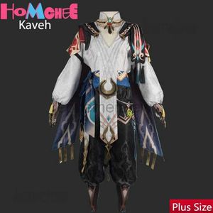 Anime Costumes (i lager) Kaveh Cosplay Impact Costume Wig Halloween Comic Con Cosplay Clothes Anime Game Kaveh Impacto Costume ZLN231128