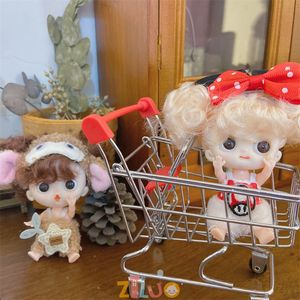 Dolls BJD for Girls 10cm OB11 Mini Doll 3D Eyes Kawaii Pocket Toys Cute Surprise Face Toy Birthday Gifts Kids 230427