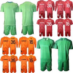 Klubblag 22/23 Man Soccer Marseilles GK 30 Steve Mandanda Jersey Set målvakt Långärmning 16 PAU LOPEZ 36 RUBEN BLANCO 1 SIMON NGAPANDOUENTNBU FOTBALLT SKITS KIT