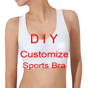 Tops CLOOCL Sports Vest DIY Women Sports Bras Customize 3D Printed Tank Tops Yoga Running Women Fitness Bra Drop Shipping