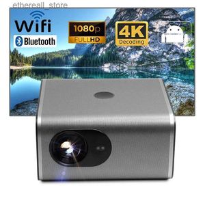 Projectors AUN A1 Projector Home Theater Cinema 3D MINI Android Videoprojector Game Full HD LED Beamer TV WIFI Sync SmartPhone 4K Video Q231128