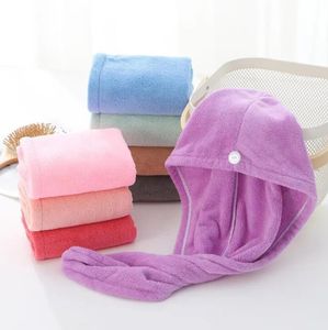 New Dry Hair Caps Mikrofaser Quick Dry Shower Hair Caps Magic Super Absorbent Dry Hair Towel Drying Turban Wrap Hat Spa Bathing Caps