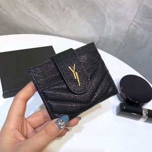 Mens Designer Card Holder For Women Black Wallet Clutch Luxury Leather Purses Fashion Passport Holders äkta läderväska Designers Coin Walls 2304281D