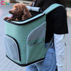 Transportadores de gato saco de transporte de gato animais de estimação saída transportar mochila gatos saco de ombro duplo viagem respirável filhote de cachorro sacos portadores suprimentos