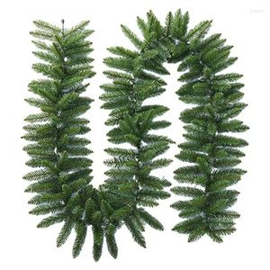 Decorative Flowers Christmas Garland Artificial Winter Greenery Pine Cone Hanging Wreath For Table Centerpiece Holiday Home Decor