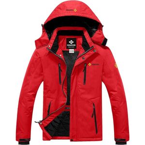 Wodoodporna kurtka narciarska męska zimowa wiatroodporna i deszczowa kurtka (czarna średnia) puffer kurtka 74VCC