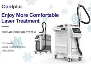 Spa Använd CoolPlus Skin Air Cooling System Användning för lasermaskin Zimmer Cryo Therapy Pain Minska kylaren för laserbehandling -40 ﾰ C Beauty Machine av DHL