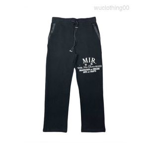 sweatpants men black sweatpants zippers pockets Button fly straight leg sweatpants mens sweatpants with pockets men pants letter decoration thick trousers