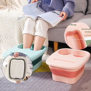 Buckets Foldable Footbath Massage Bucket Soaking Bucket Folding Basin Spa Foot Bath Bucket Household Sauna Bathtub Pedicure Bath Bathtub 231127