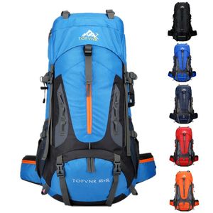 Sacos ao ar livre 65L Grande Camping Mochila Saco de Viagem Homens Mulheres Bagagem Caminhadas Sacos de Ombro Ao Ar Livre Escalada Trekking Homens Viajando Saco 231127