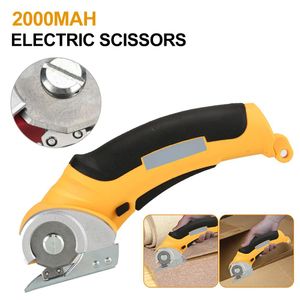 Scharen Rechargeable Cordless Electric Scissors Multifunctional Rotary Cutter Shear For Home Fabric Leather Cloth Cardboard Cutting Tool