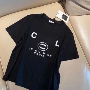 Fransa Kadın T-Shirt Paris Modaya Giyim Mektubu Baskı Çift Yaz% 100 Pamuk Yuvarlak Boyun 3XL 4XL 5XL Kısa Kollu Üstler Tees
