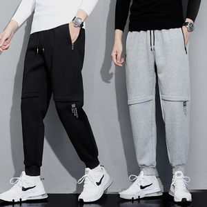 Brevtryck lastbyxor joggar män svettbyxor streetwear sport harem byxor mens casual sportkläder hip hop harem byxor med dragkrok bomullsblandning byxor