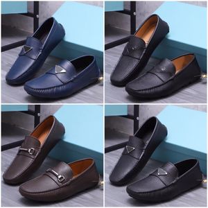 Uomo Saffiano Mocassini a triangolo firmati Scarpe di lusso in pelle Driver Mocassini casual Scarpe eleganti di moda Taglia 39-45