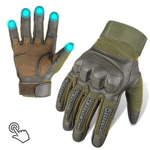 Guanti Guanti militari tattici con dita intere Guanti militari Paintball Tiro Airsoft PU Pelle Touch Screen Gomma Protettiva Equipaggiamento Donna Uomo 230829