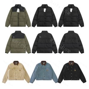 Designer-Daunen-Baumwolljacke, modische Puffy-Daunen-Autojacke, Parka, warme Baumwoll-Stehkragenjacke, Trenchcoat, warmer Mantel für Herren