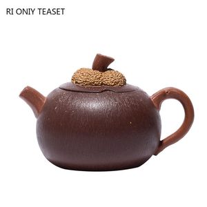 Teaware 90ml Highend Yixing Purple Clay Teapots有名な手作りのマンゴスチンモデルティーポットチャイニーズZishaティーセットケトルコレクションギフト