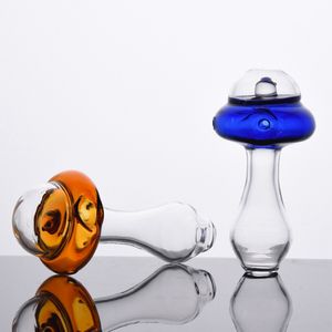 Latest Colorful Alien Airship Style Pyrex Thick Glass Pipes Portable Filter Tube Dry Herb Tobacco Spoon Bowl Handpipes Hand Smoking Handmade Cigarette Holder DHL