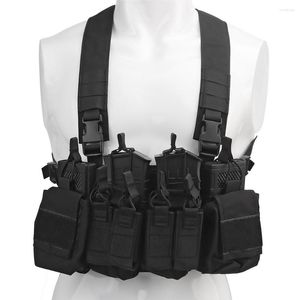 Giacche da caccia Tactical D3CRX Chest Rig Vest Armor Plate Carrier Harness Military Pouch Leggero tessuto opaco Pistola MAG 7.62 5.56