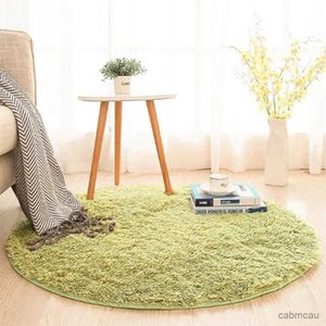 Mattor Ruldgee Fluffy Round Rug Carpet Circles Living Room Alfombra soffbord filt sovrum sängmatta stol yoga matta