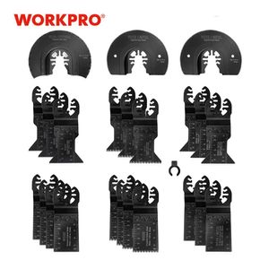 ZAAGBLADEN WORKPRO 23/25PC SAW BLADES MULTI OSCILLATING TOOLアクセサリメタル/ウッドクイックリリースソーブレードセットCRVブレード