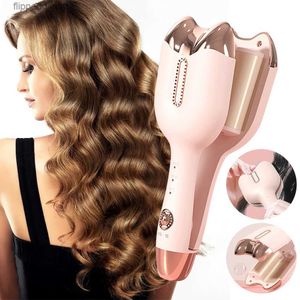 Curling Irons New Hair Curler Roll Hair Styling Tool 32mm Hair Curling Iron Ceramic Portable Thermostatic Control Styler Wand Curler Iron Q231128