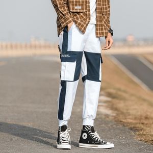 Calças Joggers Homem HAREM PENTES RIFENDIMENTOS DE RETRAS DE FORTE HIP HIP SOWS MASCH HARAJUKU 2021 Spring Autumn Track Cargo calças de calça de calça