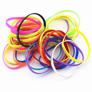 Casual Outdoor Sports Fitness Silicone Jelly Glow Armets gummi Elasticitet Arvband Cuff Armband Basketball Wrist Band 5mm