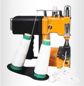 Macchine Macchina da cucire elettrica a doppia linea Imballaggio automatico portatile Mini macchina per sigillare sacchetti tessuti per l'industria tessile domestica GK825