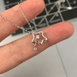 Pendant Necklaces Dangling Star Jewelry Alloy Material Birthday Gift For Women Girl