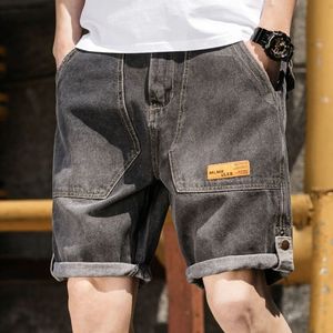 Herr shorts jeans shorts män sommar denim casual shorts knä längd män streetwear bottnar smart coola bermudas manlig kort 230428