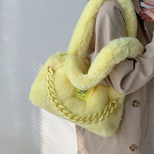 Torby wieczorowe TOTE dla kobiet Winter Trend Projektant Moda Mała miękka futro torebki Kawaii Bagsshopper Bagsshopper Bag 231128