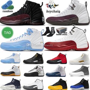 12 basketskor för män kvinnor 12s Cherry Field Purple Stealth Floral Playoffs Reverse influensla Hyper Royal Black Taxi Indigo 11 11s Mens Trainers Sports Sneakers