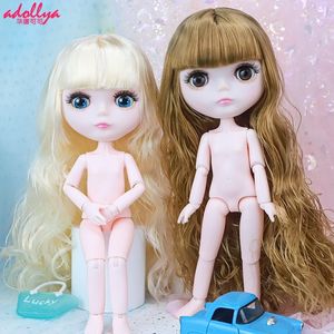 Куклы Adollya 30 см Bjd Nude Blytheds 13 Ball Coverted Cwivel Body Toys для девочек 16 Рождественские подарки 230427