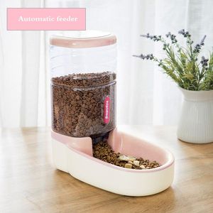 Feeding Pet Automatic Feeding Bowls Dog Food Feeder Cat Water Feeder 3.8L Large Capacity Food Water Dispenser Large Capacity Pet Bowls