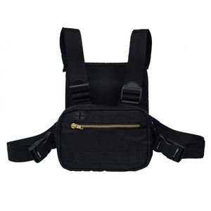External Frame Packs Men Chest Pack Rig Hip Hop Streetwear Unisex Cool Functional Tactical Shoulder Anti Theft Waist Bag Purse Punck Style Backpack 230427