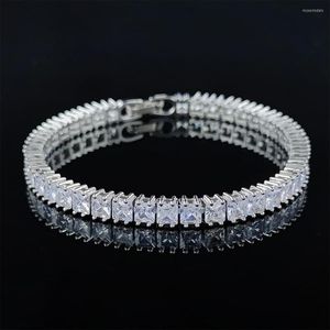 Strand 5pcs luksusowa księżniczka 3 mm 18 cm srebrna bransoletka bransoletka dla kobiet rocznicowa biżuteria hurtowa moonso s5451