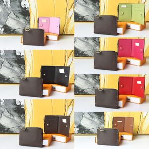 Designer Fashion Folding Wallet Top Designer Coin Purse Pure Leather Clutch Folding Card Bag New Women's Deluxe Zipper Clasp Wallet L82381#