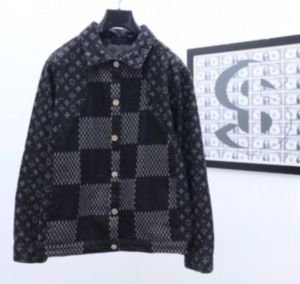 V16862 Spring Designer Jean Jacket Men Long Sleeve Denim Jackets Luxury Mens Coat