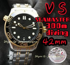 VS 210.20.42.20 Luxury Men's Diving Watch 300m diving All styles , 42mm. 8800 Automatic Mechanical Movement, Ceramic Bezel, Intergold steel with black dial