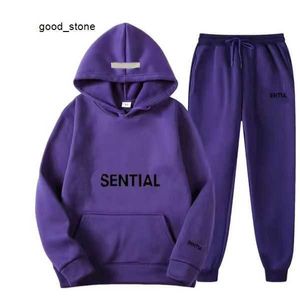 Designer Ess Hoodies Mens Womens Tracksuit Ess SweatsuitTwo Piece 22 Cores Hiphop Calças Masculino Streetwear Carta Imprimir Essentialshirts Track Suits 3 15R4