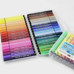 12PCSWATERCOLOR BROSE Color Art Marker Pen Ritning Set Colors Children Målar Akvarellpennor Säkra Icke-toxiska vatten Tvätt Graffiti Gifts Stationer Stationer P230427