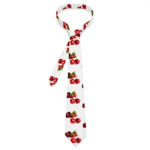 Bow Ties Sweet Cherry Tie Vegetarian Cosplay Party Neck retro trendig för vuxen grafisk krage slips gåva