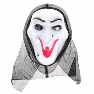 Party Masks Horror Mask Screaming Witch fl Face White Volto Cosplay Venetian Mardi Gras For Halloween Masquerade Balls Costume Drop Dhrhf