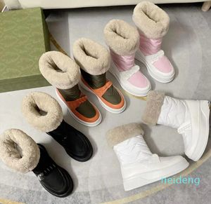 Wool Boots Waterproof Silk Cotton Warm Thick Shoes