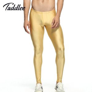 Брюки Taddlee брендовые мужские эластичные узкие брюки мужские длинные брюки с низкой талией сексуальные мужские леггинсы спортивные штаны длинные брюки джонс