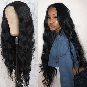 Syntetyczne peruki Perukę Style damski Split Black Małe kręcone włosy Slim Curly Hair Cover