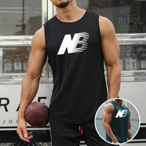 Herrtankstoppar Bodybuilding Vest Sportswear For Men Workout Top Quickdry Sleeveless Training Shirt Basketball Gym Tyg Fitness Wear 230427