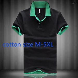 Męskie koszulki Modna moda bawełna lato mężczyzn młodzież z krótkim rękawem luźne dzianinowe kołnierz okrętny swobodny plus mlxl2xl3xl4xl5xl